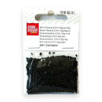 Lasiset siemenhelmet 2,5mm 20g, 614 Musta