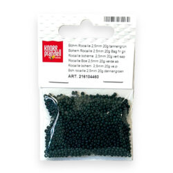 Lasiset siemenhelmet 2,5mm 20g, 460 Havun vihreä
