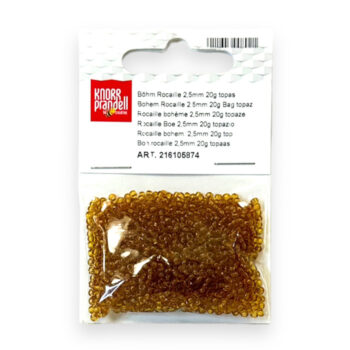 Lasiset siemenhelmet 2,5mm 20g, 874 Topaasi