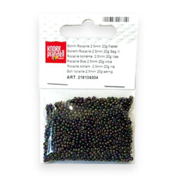 Lasiset siemenhelmet 2,5mm 20g, 304 Lila iiris