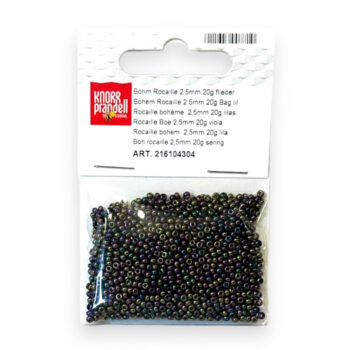 Lasiset siemenhelmet 2,5mm 20g, 304 Lila iiris