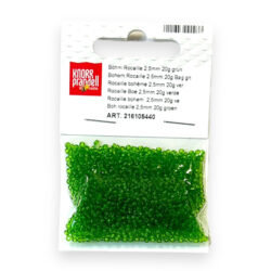 Lasiset siemenhelmet 2,5mm 20g, 440 Vihreä