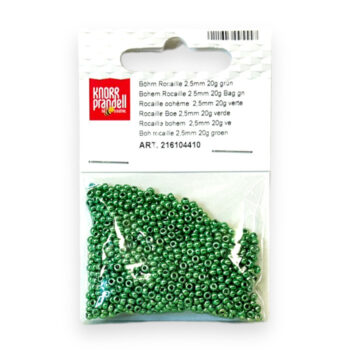 Lasiset siemenhelmet 2,5mm 20g, 410 Vihreä