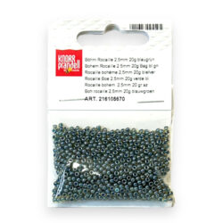 Lasiset siemenhelmet 2,5mm 20g, 670 Sinivihreä