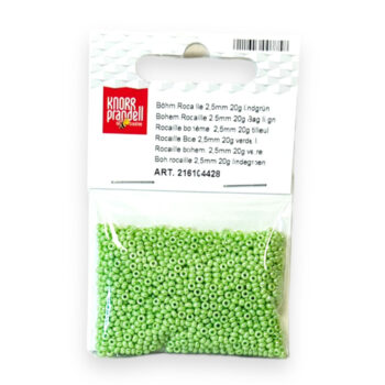 Lasiset siemenhelmet 2,5mm 20g, 428 Limenvihreä