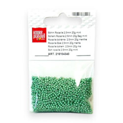 Lasiset siemenhelmet 2,5mm 20g, 340 Mintun vihreä