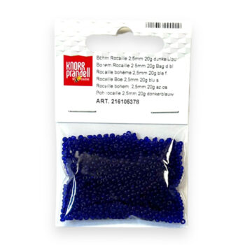 Lasiset siemenhelmet 2,5mm 20g, 378 Tummansininen