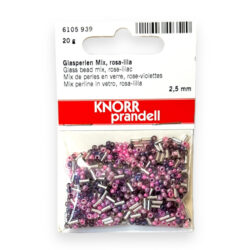 Lasiset siemenhelmet 2,5mm 20g, 939 Lila mix