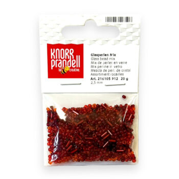 Lasiset siemenhelmet 2,5mm 20g, 912 Punainen mix