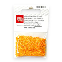 Lasiset siemenhelmet 2,5mm 20g, 100 Oranssi