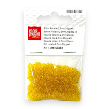 Lasiset siemenhelmet 2,5mm 20g, 050 Keltainen