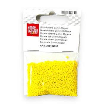 Lasiset siemenhelmet 2,5mm 20g, 053 Keltainen