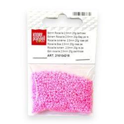 Lasiset siemenhelmet 2,5mm 20g, 215 Pinkki
