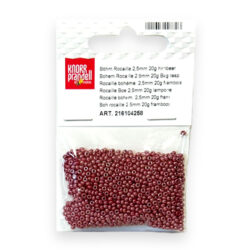 Lasiset siemenhelmet 2,5mm 20g, 258 Vadelma