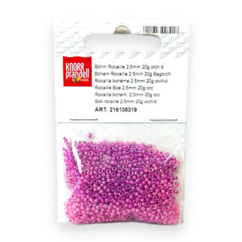 Lasiset siemenhelmet 2,5mm 20g, 319 Orkidea
