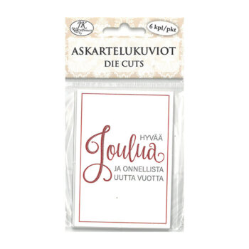 Askartelukuviot, 3460 Jouluteksti punainen