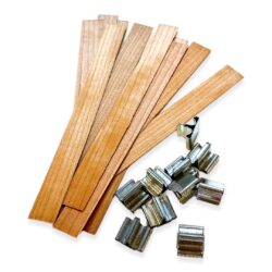 Puinen sydänlanka pidikkeillä 10kpl, 8x90mm