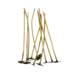 Stabilo vahattu sydänlanka metallilaatalla soijavahakynttilälle, koko 16