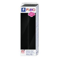 Fimo Soft massa 454g, musta