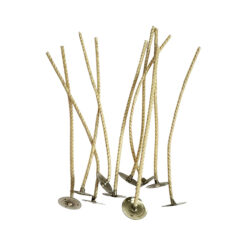 Stabilo vahattu sydänlanka metallilaatalla soijavahakynttilälle, koko 10