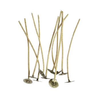 Stabilo vahattu sydänlanka metallilaatalla soijavahakynttilälle, koko 10