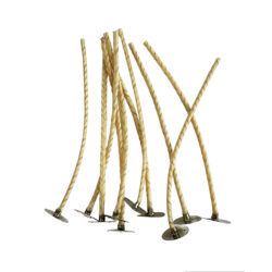 Stabilo vahattu sydänlanka metallilaatalla soijavahakynttilälle, koko 24