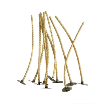 Stabilo vahattu sydänlanka metallilaatalla soijavahakynttilälle, koko 24