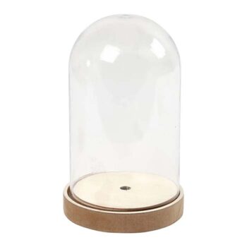 Muovikupu puujalustalla 12,5cm