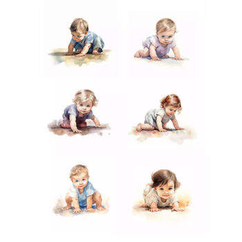 Reprint Kuviokartonki A4, KP0087 Baby