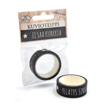 Kuvioteippi 1,5x5m, 3904 Musta