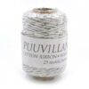 Puuvillanaru 2mm 25m, 3551 Valkohopea