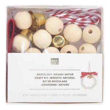 Rico Design Puuhelmiaskartelusetti, Kranssi Natur