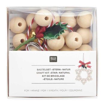 Rico Design Puuhelmiaskartelusetti, Tähti Natur