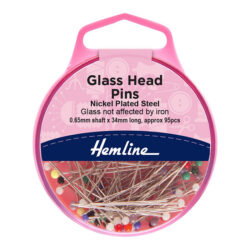 Hemline nuppineula lasipäinen 0,65x 34mm