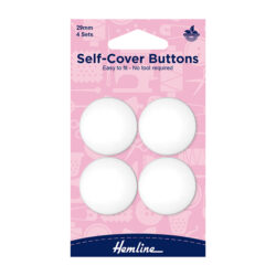Hemline päällystettäviä nappeja 29mm 4kpl