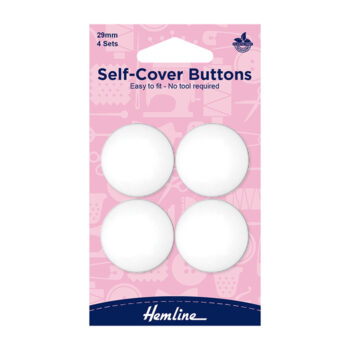 Hemline päällystettäviä nappeja 29mm 4kpl
