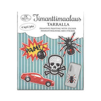 Timanttimaalaus tarralla, 2002 Punamusta