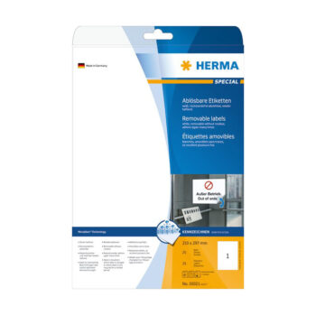 Herma tulostettava tarra-arkki A4 valkoinen 25kpl