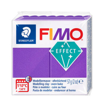 Fimo Effect massa 57g, 61 Metallic Lila UUSI VÄRI!