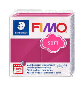 Fimo Soft massa 57g, T23 Frozen Berry UUSI VÄRI!