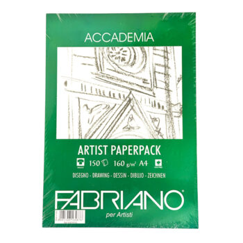 Fabriano Accademia Artist Paperback A4 160g, 150 arkkia