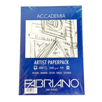 Fabriano Accademia Artist Paperback A4 200g, 100 arkkia