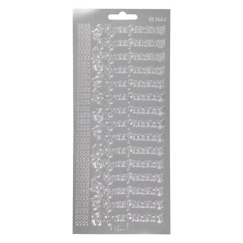 Ääriviivatarrat, 3662 Hyvää Pääsiäistä hopea