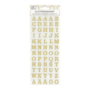 Glitterkirjaintarrat, 2495 Kulta