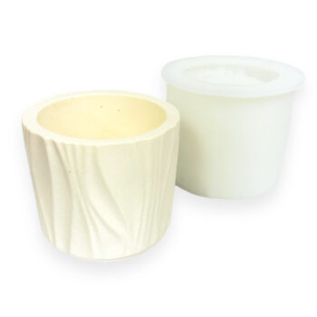 Silikonimuotti, Kynttilälyhty raidallinen pinta