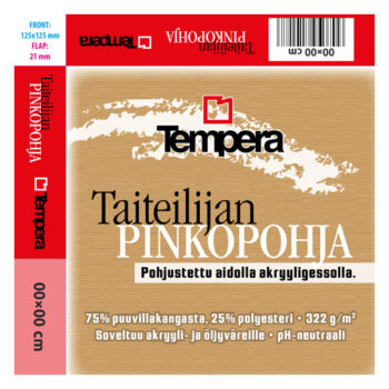 Tempera Taiteilijan Pinkopohja, 18x14cm