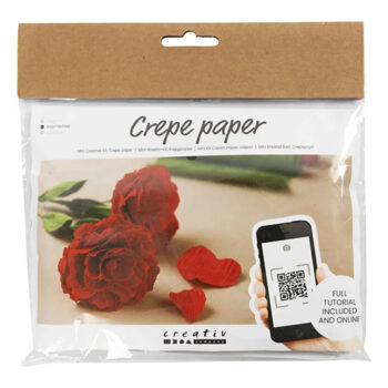 Kreppipaperi askartelusetti, Ruusut