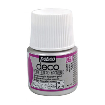 Pebeo Deco Pearl akryylimaali 45ml, 039 Silver