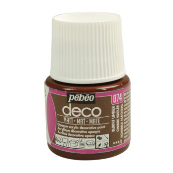 Pebeo Deco Matt akryylimaali 45ml, 074 Burnt Umber