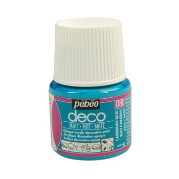 Pebeo Deco Matt akryylimaali 45ml, 080 Caribbean Blue